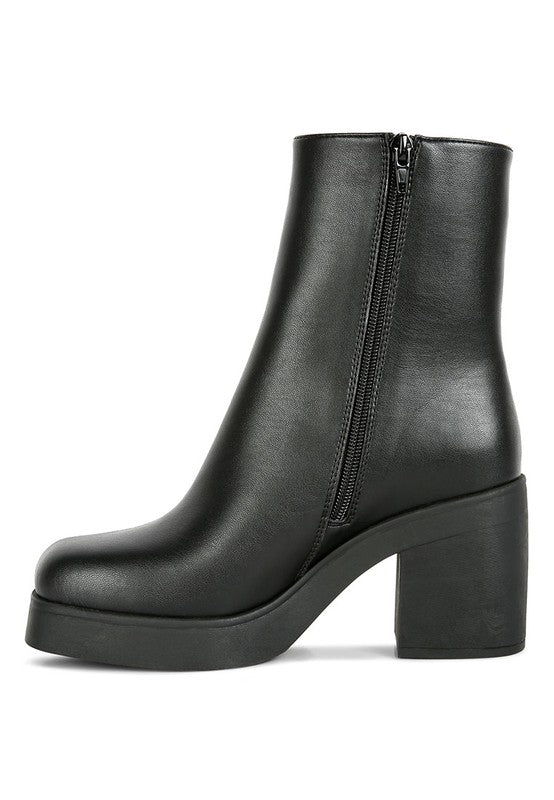 Sins Black Platform Boots - Tigbuls Variety Fashion