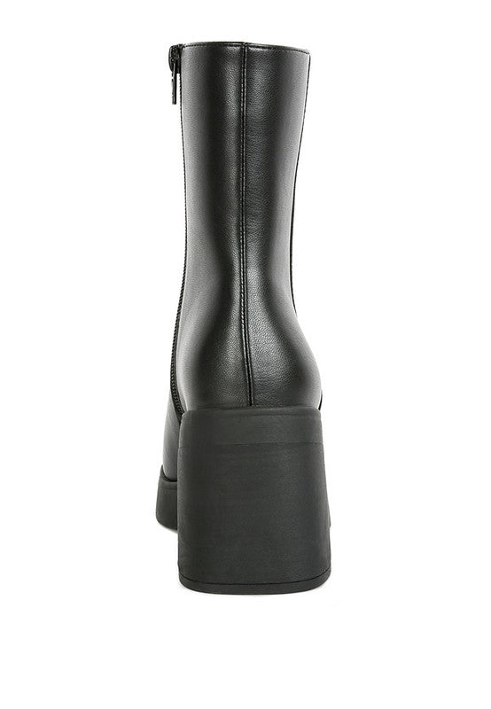 Sins Black Platform Boots - Tigbuls Variety Fashion