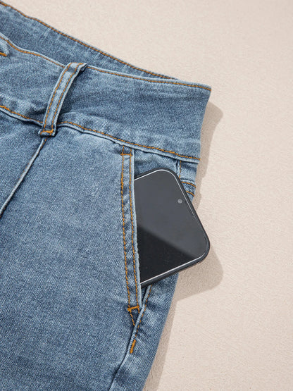 High-Waisted Flare Jeans with Seam Detail - Tigbul's Variety Fashion Shop