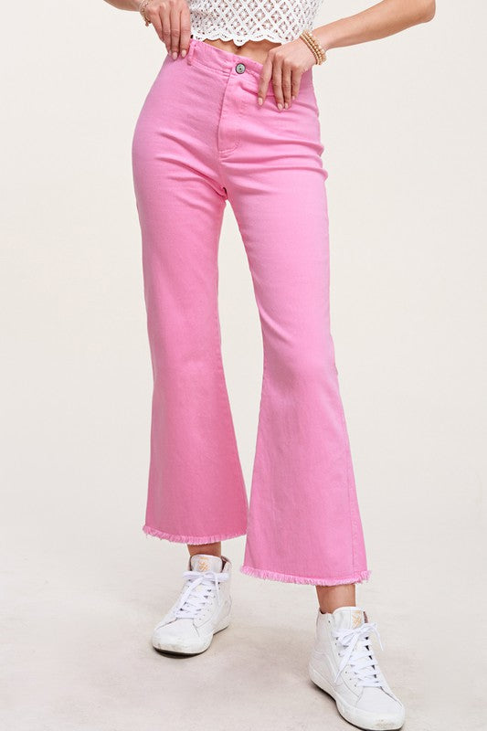 Judy Cropped Flared Pants - Tigbuls Variety Fashion