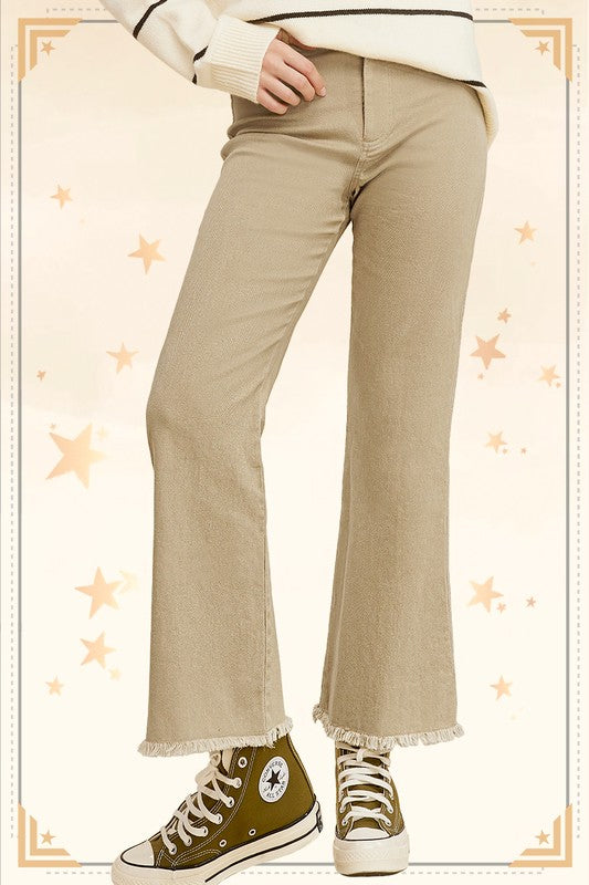 Judy Cropped Flared Pants - Tigbuls Variety Fashion