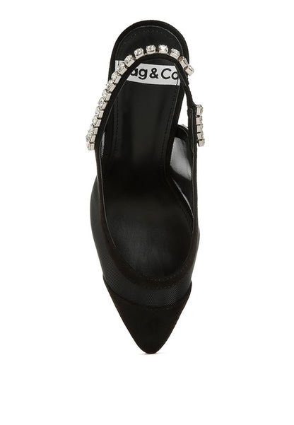 Yaga Stiletto Heel Slingback Sandals - Tigbul's Variety Fashion Shop