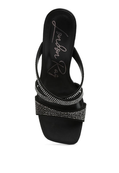 London Rag Wapit Rhinestone Embellished Straps Sandals - Tigbul's Variety Fashion Shop