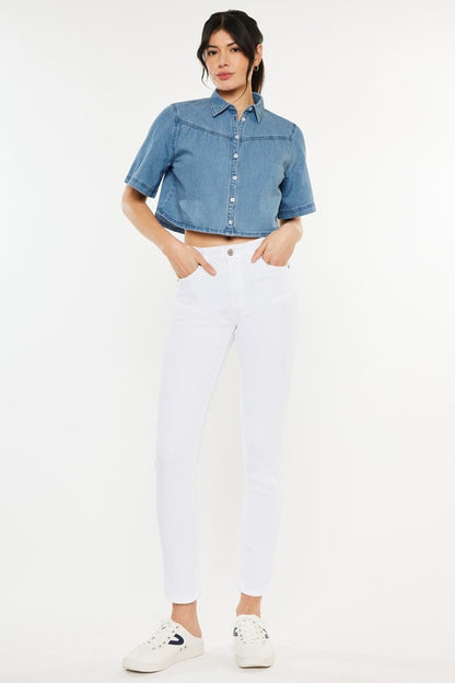 High Rise Ankle Skinny Jeans - Tigbuls Variety Fashion