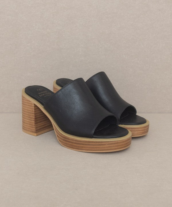 Oasis Society Camille - Platform Slide Heel - Tigbuls Variety Fashion