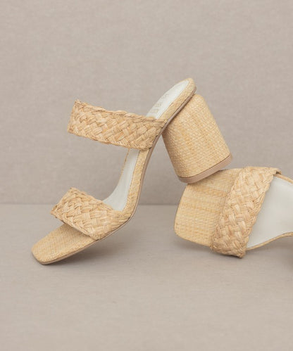Oasis Society Kayla - Raffia Sandal Heel - Tigbuls Variety Fashion
