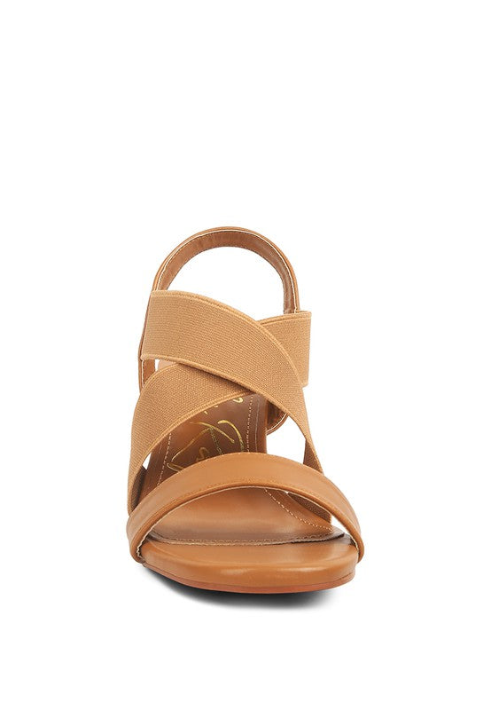 Bons Comfortable Straps Block Heel Sandals - Tigbuls Variety Fashion