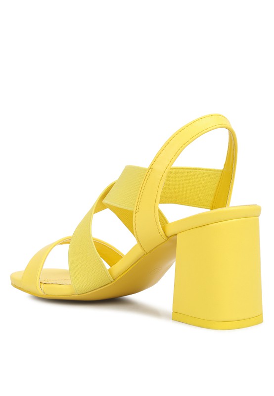 Bons Comfortable Straps Block Heel Sandals - Tigbuls Variety Fashion