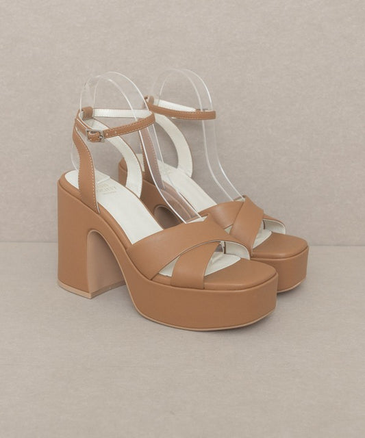 Oasis Society Norah - Chunky Platform Heel Sandals - Tigbuls Variety Fashion