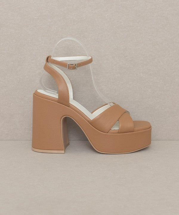 Oasis Society Norah - Chunky Platform Heel Sandals - Tigbuls Variety Fashion