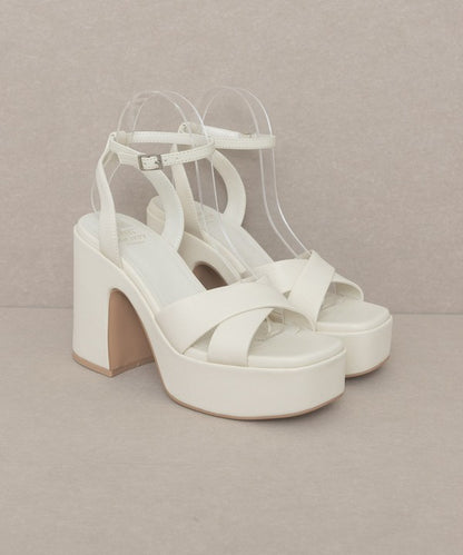 Oasis Society Norah - Chunky Platform Heel Sandals - Tigbuls Variety Fashion