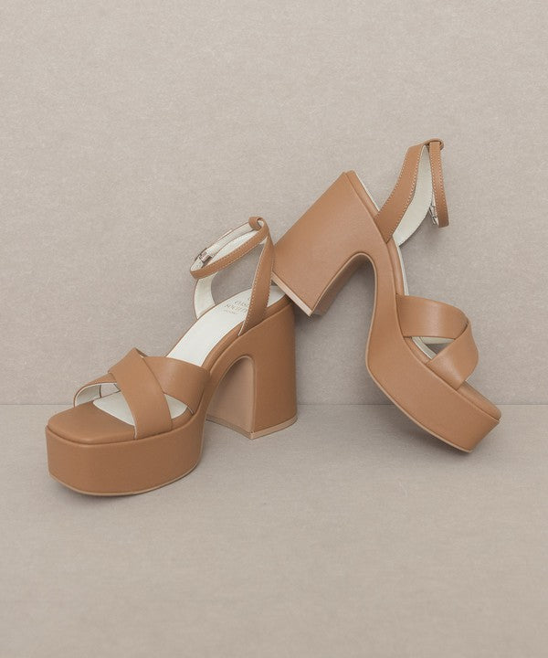 Oasis Society Norah - Chunky Platform Heel Sandals - Tigbuls Variety Fashion