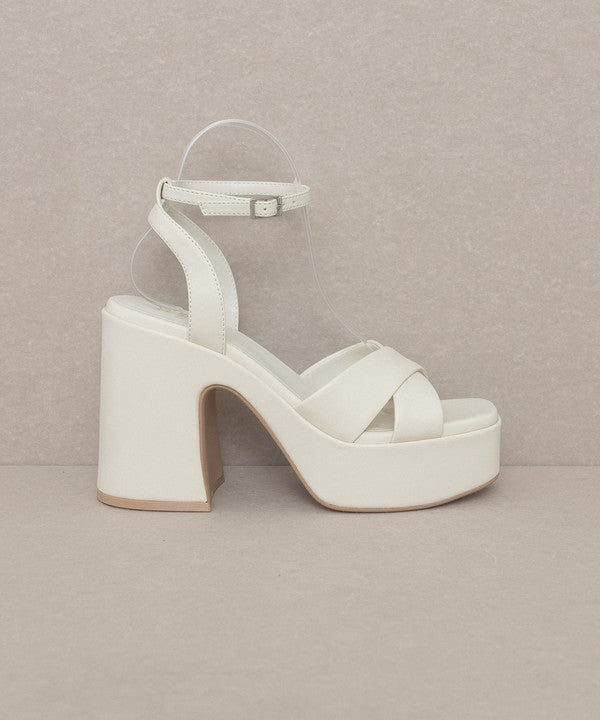 Oasis Society Norah - Chunky Platform Heel Sandals - Tigbuls Variety Fashion