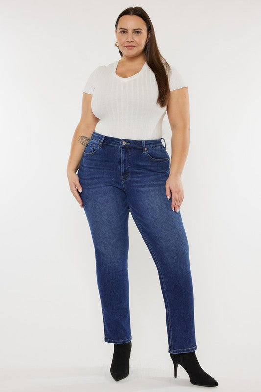 Plus Size Slim Straight Jeans - Tigbuls Variety Fashion