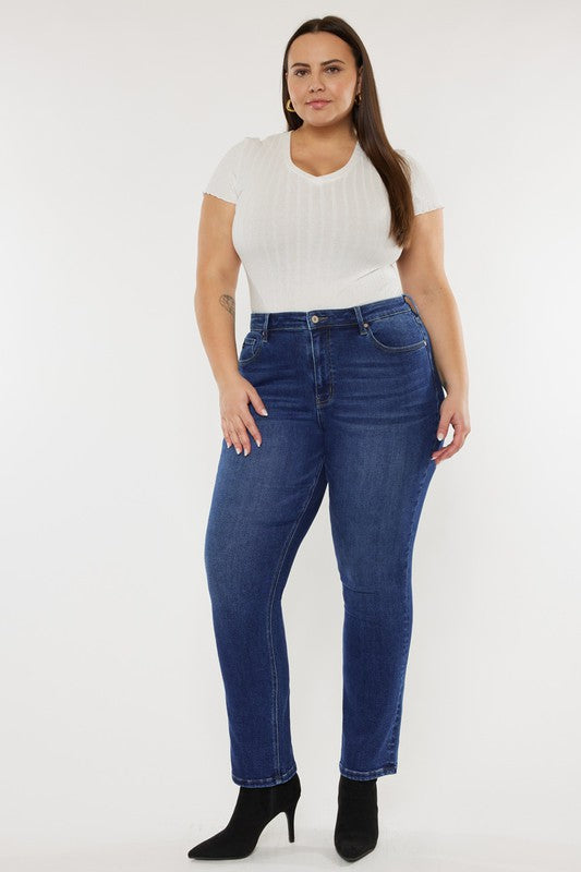 Plus Size Slim Straight Jeans - Tigbuls Variety Fashion