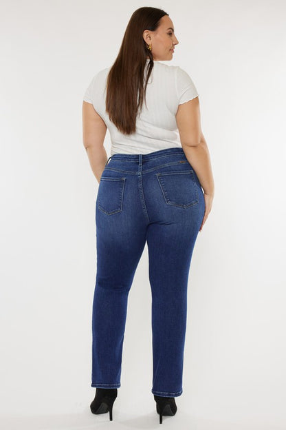Plus Size Slim Straight Jeans - Tigbuls Variety Fashion