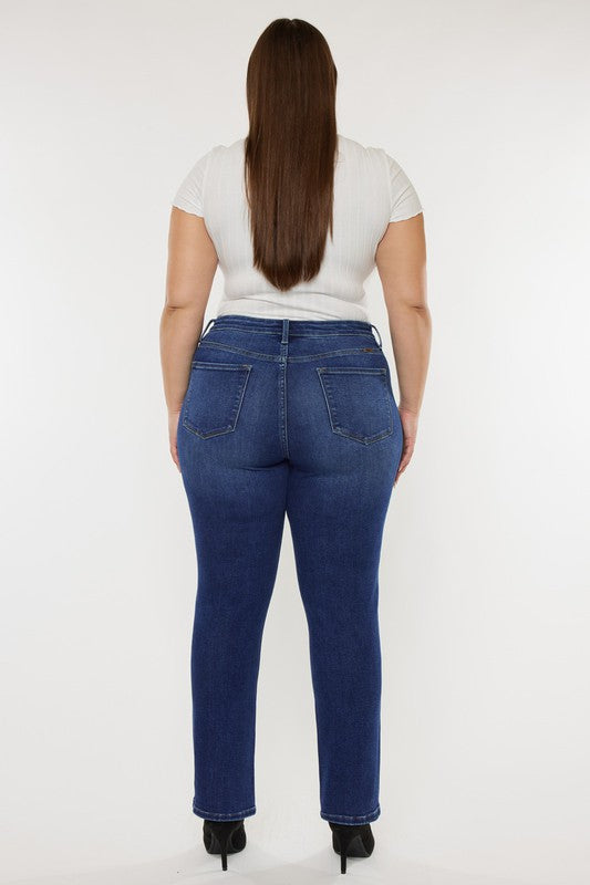 Plus Size Slim Straight Jeans - Tigbuls Variety Fashion