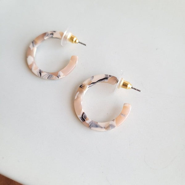 Cam Mini Hoops - Sandstone - Tigbul's Variety Fashion Shop