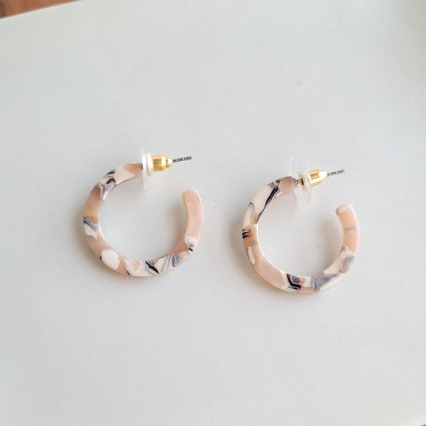 Cam Mini Hoops - Sandstone - Tigbul's Variety Fashion Shop