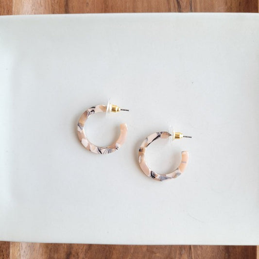Cam Mini Hoops - Sandstone - Tigbul's Variety Fashion Shop