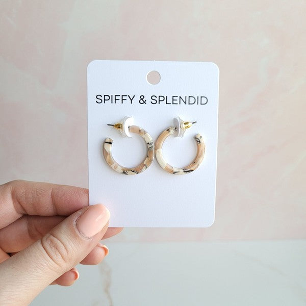 Cam Mini Hoops - Sandstone - Tigbul's Variety Fashion Shop