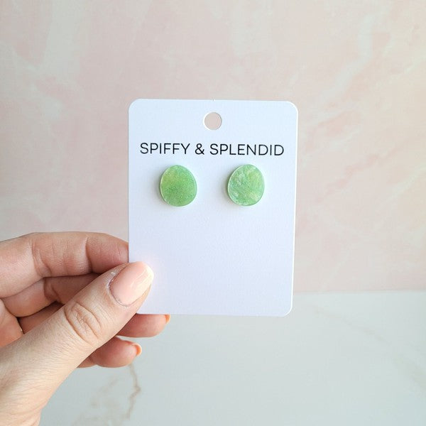 Easter Egg Studs - Pastel green - Tigbul's Variety Fashion Shop