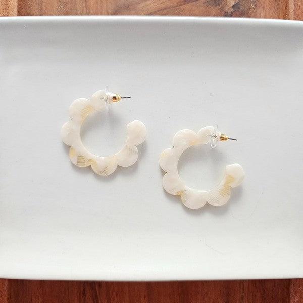 Flora Hoops - Cream - Tigbul's Variety Fashion Shop