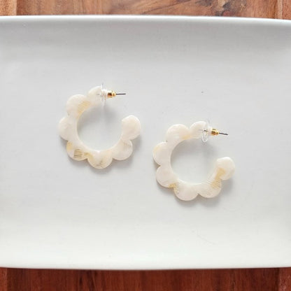 Flora Hoops - Cream - Tigbul's Variety Fashion Shop