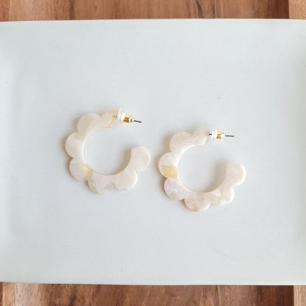 Flora Hoops - Cream - Tigbul's Variety Fashion Shop