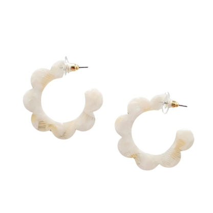 Flora Hoops - Cream - Tigbul's Variety Fashion Shop