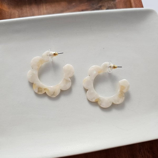 Flora Hoops - Cream - Tigbul's Variety Fashion Shop