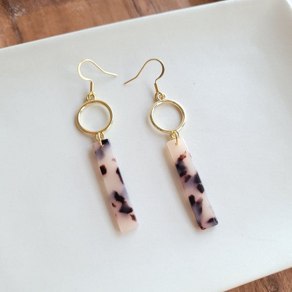 Isabella Earrings - Blonde Tortoise - Tigbul's Variety Fashion Shop