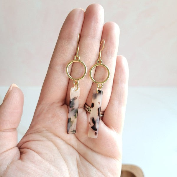Isabella Earrings - Blonde Tortoise - Tigbul's Variety Fashion Shop