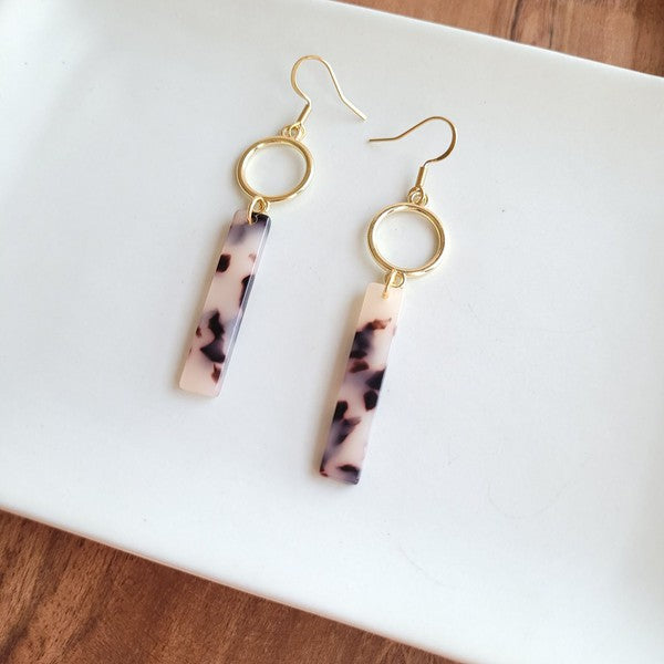 Isabella Earrings - Blonde Tortoise - Tigbul's Variety Fashion Shop