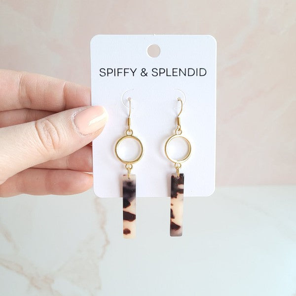 Isabella Earrings - Blonde Tortoise - Tigbul's Variety Fashion Shop