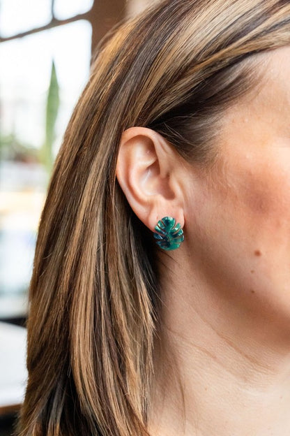 Monstera Leaf Studs - Tigbul's Variety Fashion Shop