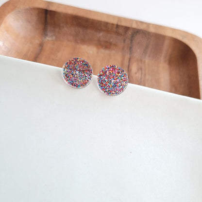 Sophie Studs - Rainbow Glitter - Tigbul's Variety Fashion Shop