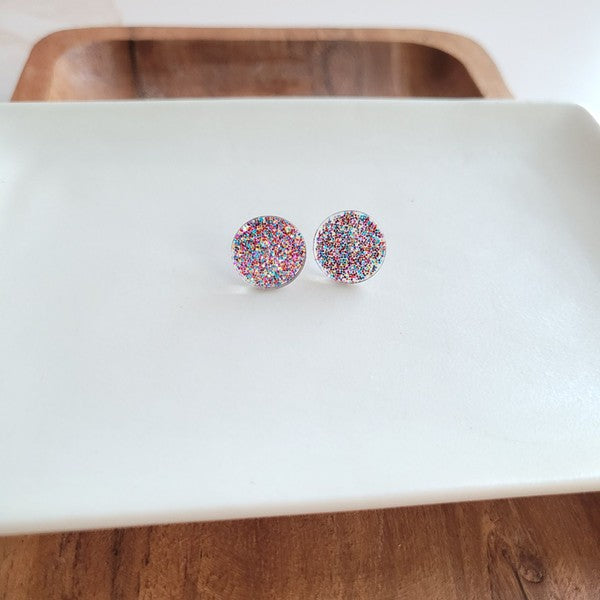 Sophie Studs - Rainbow Glitter - Tigbul's Variety Fashion Shop