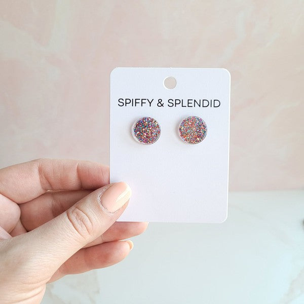 Sophie Studs - Rainbow Glitter - Tigbul's Variety Fashion Shop