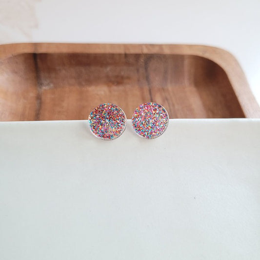 Sophie Studs - Rainbow Glitter - Tigbul's Variety Fashion Shop