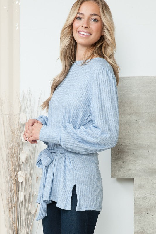 Tunic with Waist Tie -3 Colors - Tigbul's Variety Fashion Shop