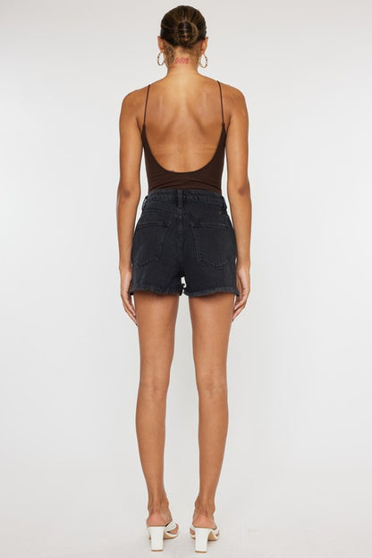 High Rise Denim Shorts - Tigbuls Variety Fashion