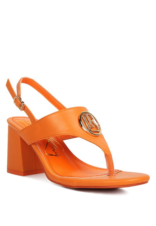 Monde Block Heel Thong Sandals - Tigbuls Variety Fashion