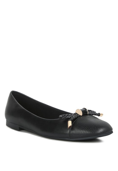 MOI Metallic Embellished Flat Ballerinas - Tigbul's Variety Fashion Shop