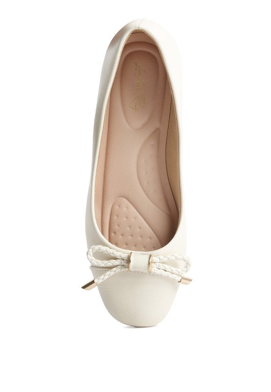 MOI Metallic Embellished Flat Ballerinas - Tigbul's Variety Fashion Shop