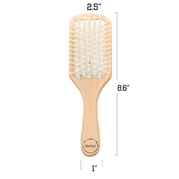Natural Wooden Detangling Hairbrush - Tigbuls Variety Fashion