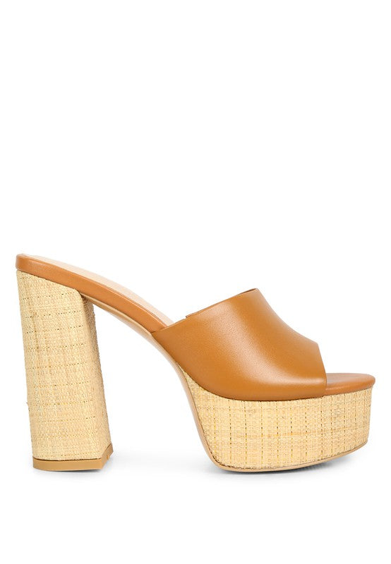 Shuri Open Toe High Block Heel Sandals - Tigbuls Variety Fashion