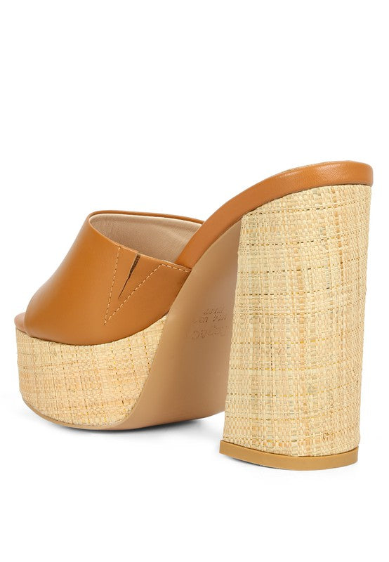 Shuri Open Toe High Block Heel Sandals - Tigbuls Variety Fashion