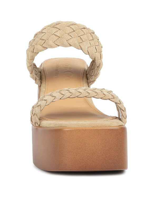 Misaki Braided Detail Chunky Sandals - Tigbuls Variety Fashion