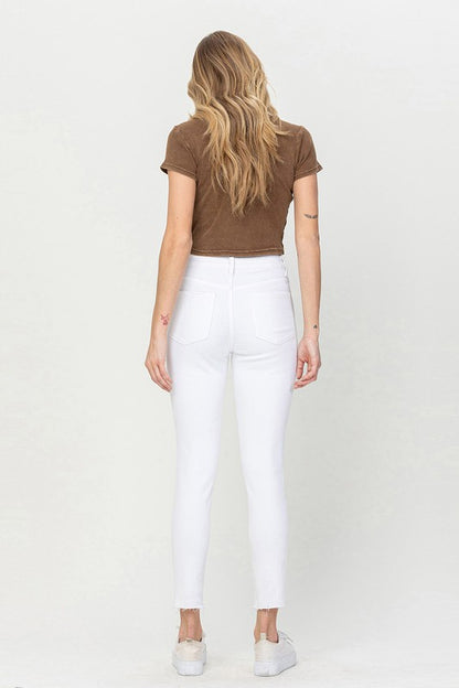 High Rise Crop Skinny Jeans - Tigbuls Variety Fashion